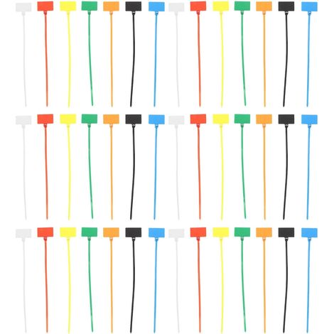 250 Attaches de Câble Étanches en Nylon Étiquette de Marquage pour Identification Rapide, pour Gestion de L'espace de Travail en Extérieur (1/5)