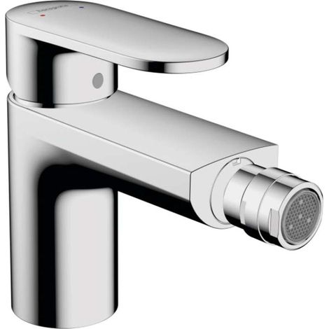 Hansgrohe – Robinet de bidet avec écoulement automatique – Finition chromée en laiton – Hauteur d’écoulement 80mm – Technologie AirPower pour jet plein (1/7)