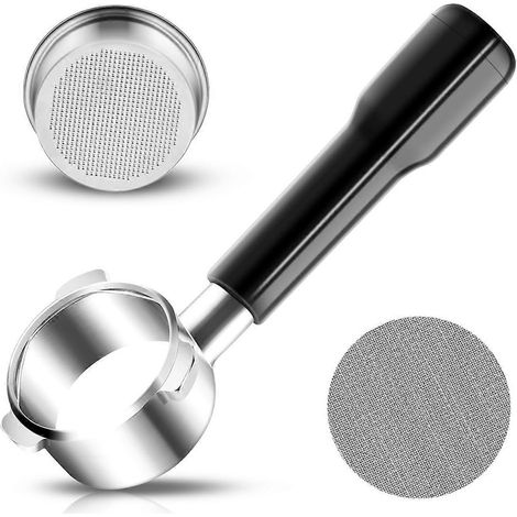 54-mm-Siebträger ohne Boden mit Pucksieb, 3-Ohren-Kopf für Breville-Siebträger (1/5)