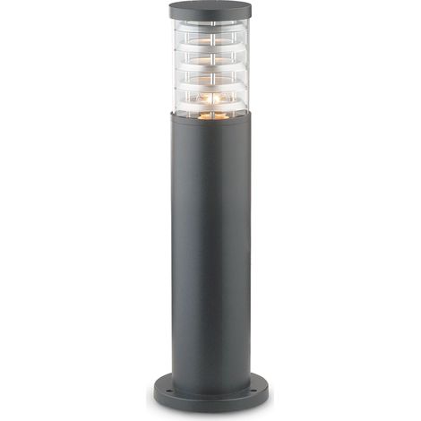 Ideal Lux – Potelet d'extérieur aluminium H40, Ø 15,5 cm – Indice de protection IP65 – Pour éclairage moderne extérieur – Compatible E27 60W