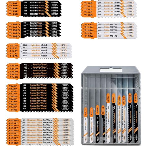 Jigsaw Blades 50 Pieces, T-Shank, Multi-Material (1/5)