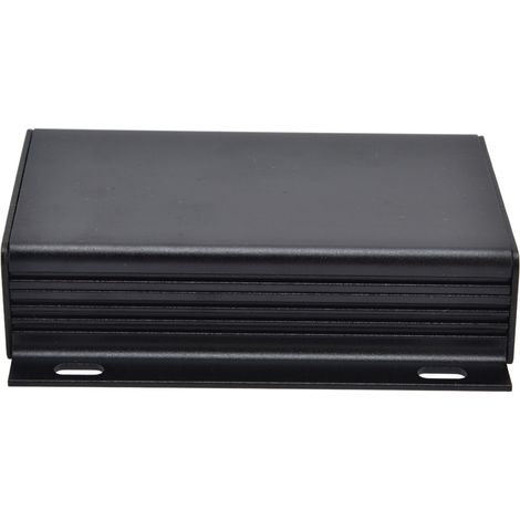 Elektrisches Gehäuse aus Aluminiumlegierung, 25x84x100mm Projektbox, mattschwarze Platte, wasserdichte Anschlussdose für elektronische Baugruppen. (1/5)