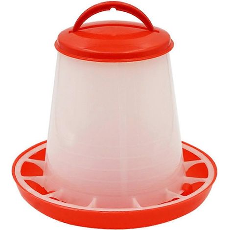 Distributeur automatique de nourriture pour coqs et poules avec un seau de 1,5 kg, équipement pour l'alimentation des volailles, cailles et pigeons dans les élevages.-AquaForge (1/5)