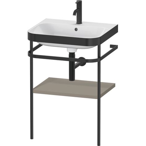 Duravit Happy D.2 Plus c-bonded Set mit Metallkonsole, 575x490mm,