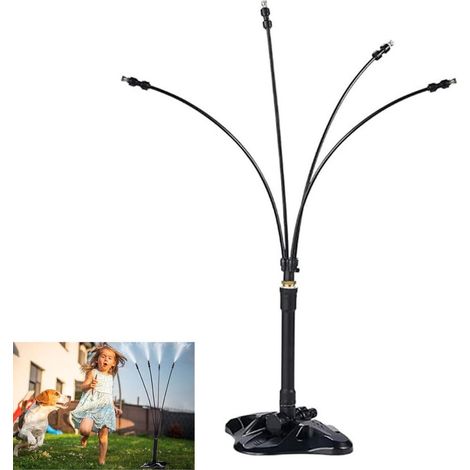 Un système de brumisation extérieur avec un tuyau de 8 mètres, portable pour se rafraîchir en été, adapté aux jardins, terrasses et piscines. (1/5)