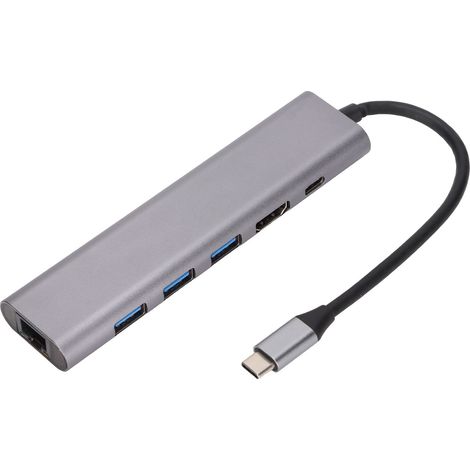 5-in-1 USB-C-zu-HDMI-Dockingstation mit 5-Gbit/s-USB-Anschluss und schneller Übertragung