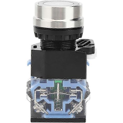GQ38 Drucktaster ohne Kontrollleuchte, 22-mm-Industrie-Reset-Schalter, AC/DC12V-Steuerkomponente, Steuergerät für Schalttafel, Momentan-Stopp-Taster, robustes Ersatzteil. (1/5)