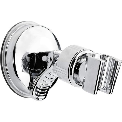 Support de douche pivotant à 360°, support de douche à ventouse réglable sans perçage pour pommeau de douche de salle de bain (1/5)