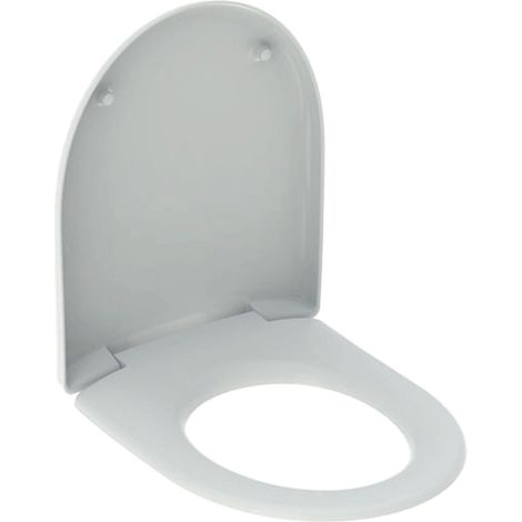 Geberit WC-Sitz Renova Scharniere Edelstahl weiß (1/2)