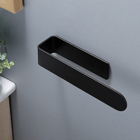 Porte-serviettes adhésif mural sans perçage, en acier inoxydable, pour salle de bain et cuisine, installation facile sans outil (1/5)