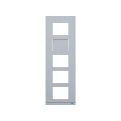 Platine 1/5 audio/vidéo aluminium 2TMA200160A0007 ABB 41385CF-A (1/3)