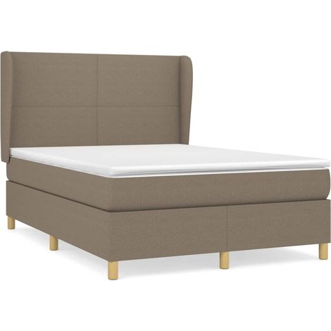 Maison Exclusive - Boxspringbett mit Matratze Taupe 140x190 cm St