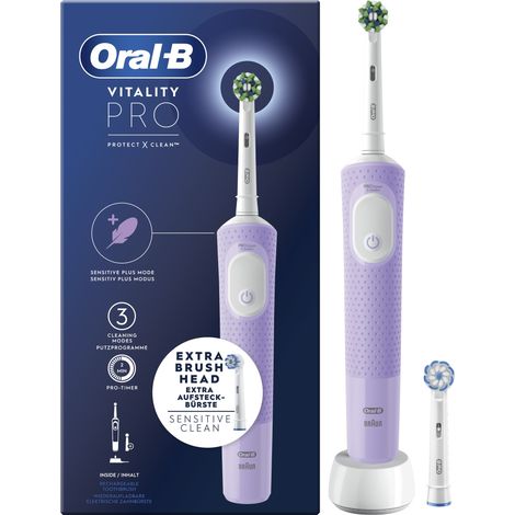 Oral-B Vitality Pro Adulte Brosse à dents rotative oscillante Violet (1/5)