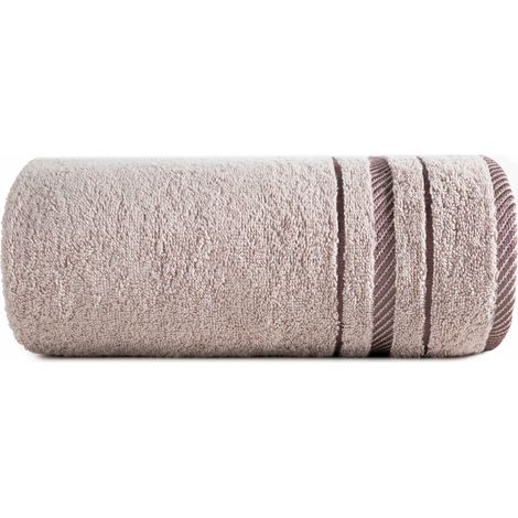 Asciugamano Koral 50x90 rosa cipria spugna 480g/m2 Eurofirany (1/3)