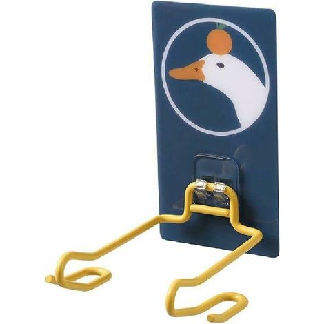 Toilette Sèche-Cheveux Rack Free Punch Tenture Murale Sèche-Cheveux éTagère Salle De Bain Rack Fer Sèche-Cheveux Rack De Stockage Toot Bear Rond (1/5)