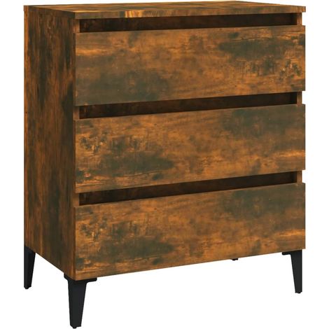 Credenza buffet cassettiera mobile contenitore organizer cucina soggiorno soggiorno 60 x 35 x 69 cm derivati del legno marrone 020030974