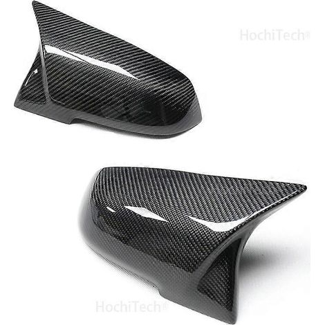 Für BMW i3 i3S Serie 2014 - 2018 Schwarze Auto-Rückspiegelabdeckung in Carbonfaser-Optik