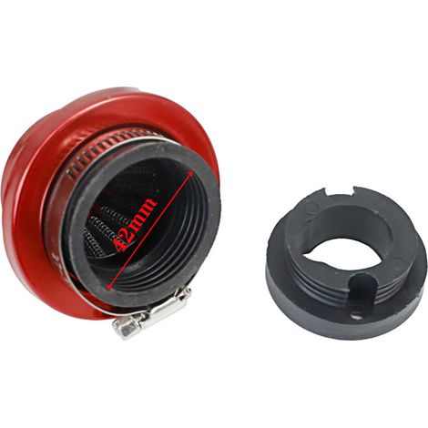 CNC-modifizierter Motorrad-Luftfiltersatz für 47-49cc (40-5), Ansaugrohr, Unterlegscheiben und Schrauben. (1/4)