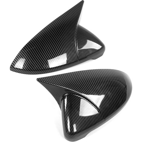 Paar Außenspiegelkappen (Gehäuseaufsatz) passend für MK7 MK7.5 R 2013–2020, Carbonfaser-Optik (1/5)