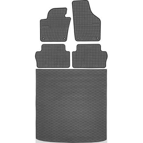 Ensemble de tapis de sol en caoutchouc pour Seat Alhambra II VAN (09.2010-2020) + tapis de coffre (1/5)