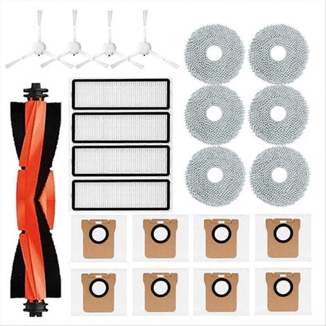 Accessoires pour aspirateur robot Xiaomi X20+ / X20 Plus : pièces détachées, brosse latérale principale, filtre HEPA, chiffon de nettoyage (1/5)