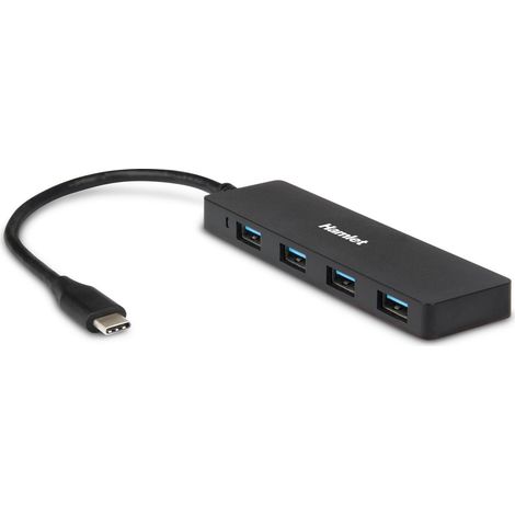 Hamlet XHUB4031TC Schnittstellen-Hub USB 3.2 Gen 2 (3.1 Gen 2) Type-C 5000 Mbit/s Schwarz (1/3)