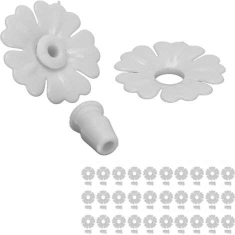 Set mit 30 Ersatzteilen für Kolibri-Futterstellen, Kolibri-Tränkblumen mit austauschbaren, mehrfarbigen Blütenblättern (Lieferung in einer Einzelpackung mit 30 Stück, verschiedene Farben der Blütenblä (1/5)