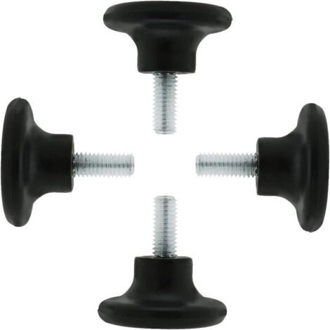 QORVA-Pieds de nivellement réglables pour meubles M8 x 15 x 27 mm, 4 pièces, protections de sol pour pieds de table et de bureau (1/5)