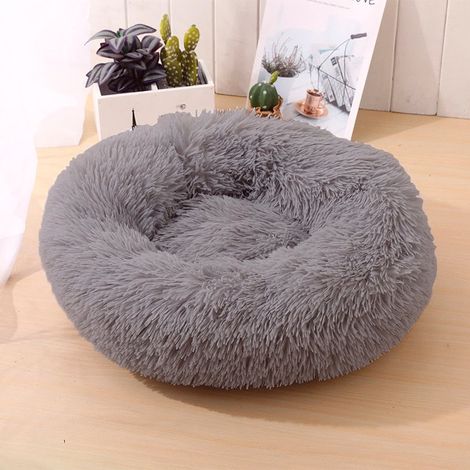 Panier pour chien en forme de donut, doux et apaisant (plusieurs couleurs) (1/5)