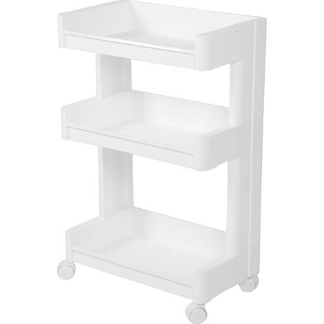 Beauty Salon Trolley Mobile Cart 3 Tiers Smoothing Wheel Salon Spa Rolling Cart for Beauty Instrument (1/5)