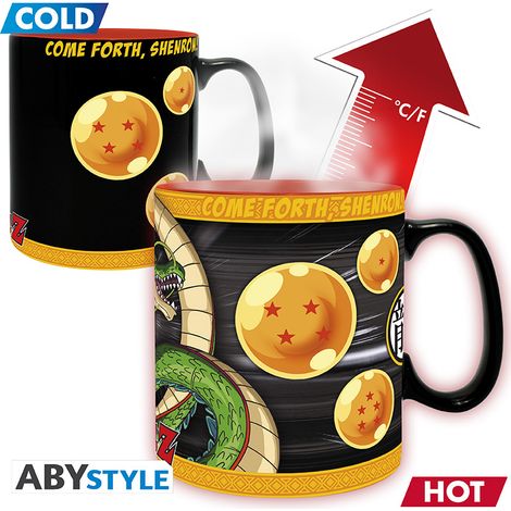 ABYSTYLE - Taza termo-reactiva DRAGON BALL Z Shenron - Producto oficial - Taza Heat Change - Capacidad 460 ml