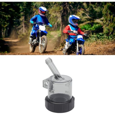 Universelle Kraftstofftanks für Vorder- und Hinterradbremsen von Motorrädern, Tankbecher, transparent getönt schwarz, kompatibel mit KTM, Vespa, Kawasaki, BMW, Yamaha (1/5)