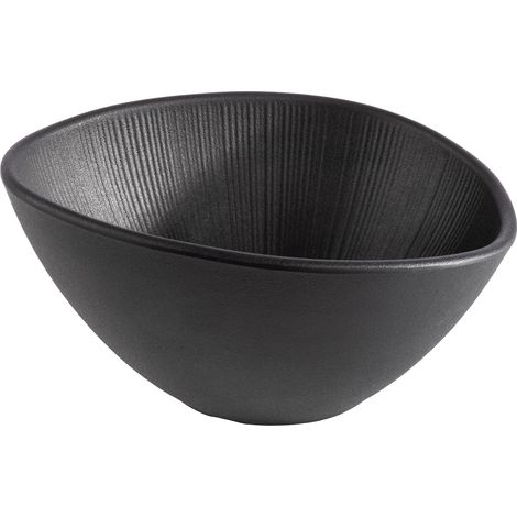 APS 85093 - Ciotola in melamina nera per piatti da cucina, 19,0 x 16,5 x 9,0 cm, 0,5 litri (1/2)