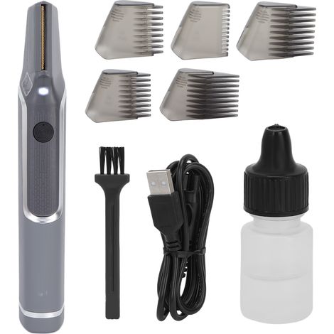 Tondeuse électrique rechargeable USB, tête en R sécurisée, extensible, étanche, portable et robuste pour hommes (1/5)