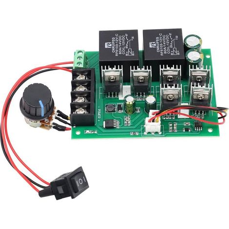 1 Contrôleur de moteur CC, réversible, 10-50 V, 40 A, 2000 W, pour moteurs 12 V / 24 V / 36 V / 48 V (1/5)