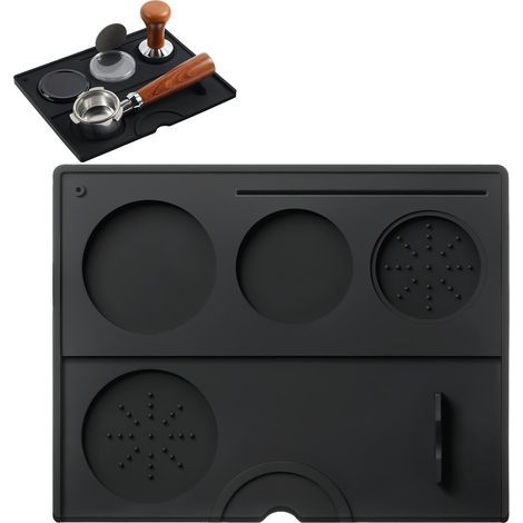 Tapis Tamper Café - 1 pièce, Tapis Tamper Café Silicone Antidérapant - Expresso/Lave-Vaisselle (1/5)