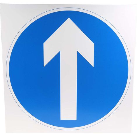 Panneau de signalisation routière, Flèche droite, Plastique Panneau ( Prix pour 1 )