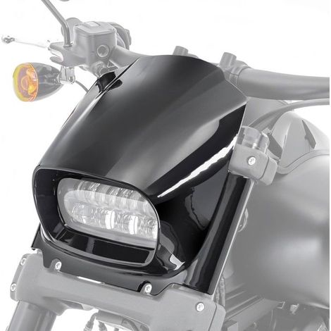 Vordere Scheinwerfermaske für Harley Davidson Softail Fat Bob 114 18-25 schwarz