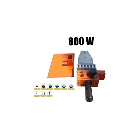 Polifusore/Saldatore per tubi in polipropilene 800W con 6 matrici e accessori - Mod. A