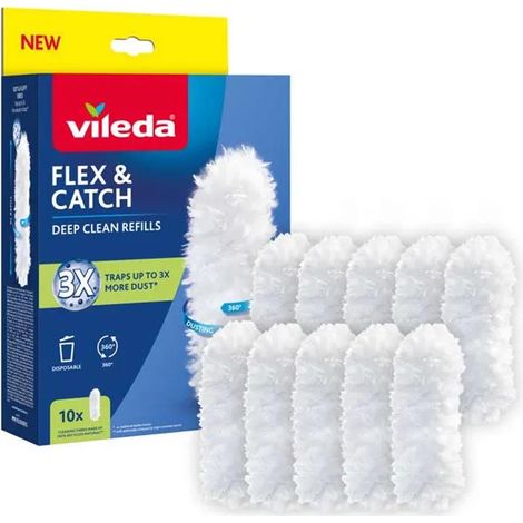 Accessoire de nettoyage Vileda FlexCatch blanc 10 pièces