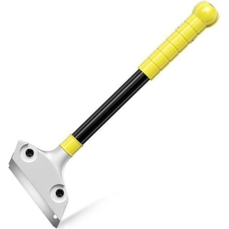 Grattoir Vitre, Grattoir Peinture, Racloir pour Plaque avec Fonction knock out, Scraper Plancha à Long Manche pour Plaque à Induction, Nettoyage, Fenêtres, Carrelage