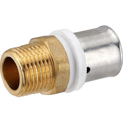 Pressfitting-Übergang 20 x 2,0 mm - 1/2 Zoll Außengewinde für MV-Rohr