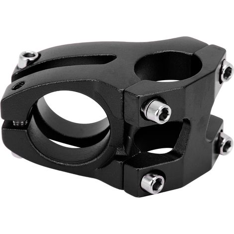 Potence courte LUNJE 25,4 x 35 mm pour guidon de vélo, rehausseur, en alliage d'aluminium, creuse, noire (1/5)
