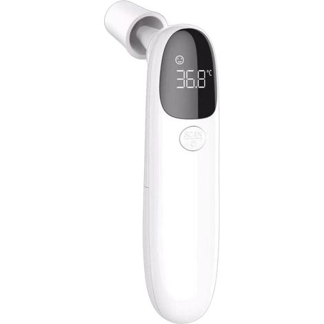Medizinische Infrarot-Ohr- und Stirnthermometer für Erwachsene, Kinder und Kleinkinder, berührungslose Thermometer, LCD-Display, Tonoptionsspeicher— (1/4)