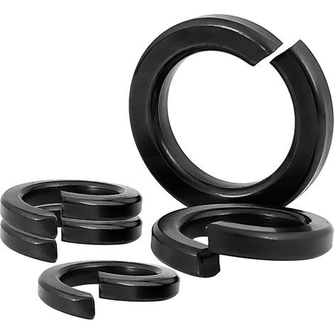 10 Pièces Rondelle de Blocage à Ressort, M18 Rondelles à Ressort, Rondelles Metal Rondelles Plates, Bague D'étanchéité pour Boulon/Vis (1/5)