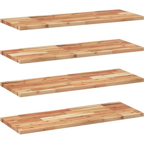 Maison Exclusive - Schweberegale 4 Stk. 100x30x2 cm Massivholz Ak