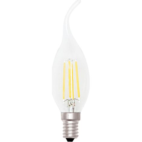LAMPADINA LED FILAMENTO 4W LUCE CALDA 3000K E14 MKC LIGHT FIAMMA