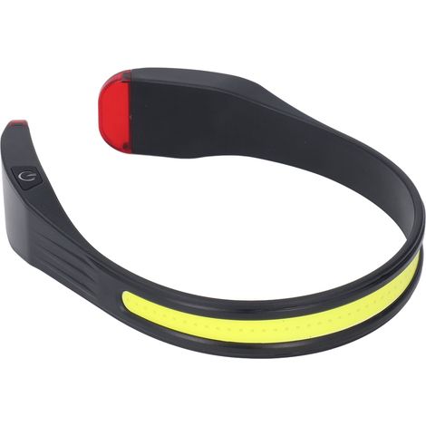 Lampe frontale LED avec COB, lentille grand angle 260°, puissance de 350 lumens, éclairage portable avec 3 modes adaptés à la randonnée.