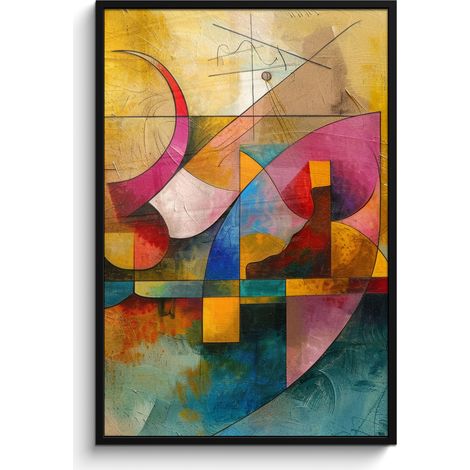 AFFICHE ENCADRÉE Art - Abstrait - Moderne Decoration Murale Peinture 80x120 (1/5)