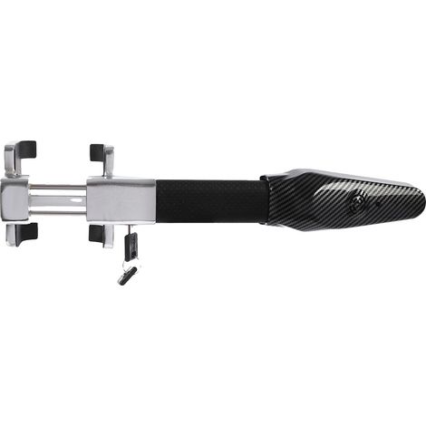 Bloccasterzo, allarme da 130 dB, universale, nero (1/2)